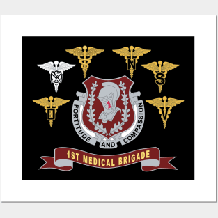 1st Medical Brigade - DUI  - Br - Ribbon Posters and Art